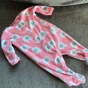 Infant fleece footie sleeper
